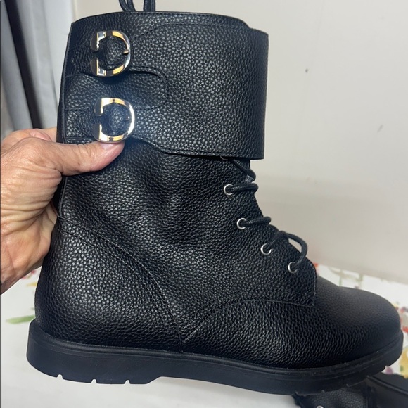 AEROSOLES Black Combat Boots - Picture 5 of 11